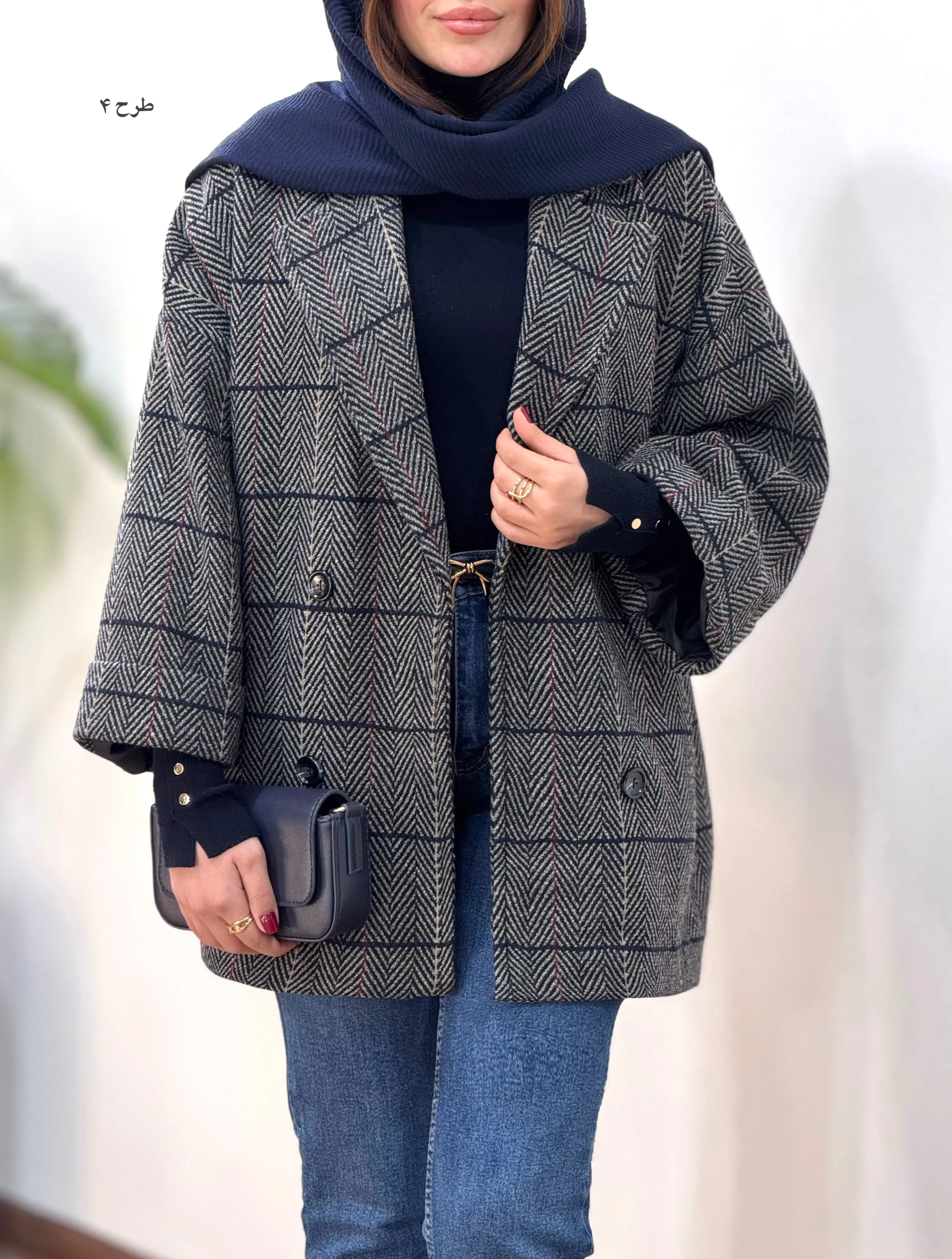 پالتو پشمی آستردار آیسو گلدیس